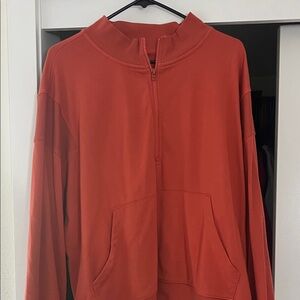 Old Navy Women's Dark Pink/Red Half-Zip Top